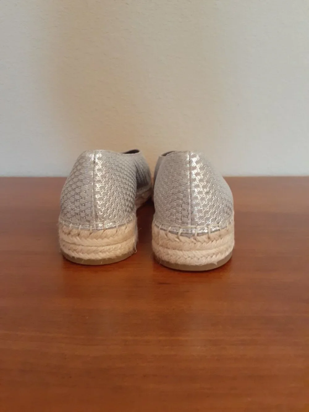Eileen Fisher Petals Metallic Espadrilles Flats